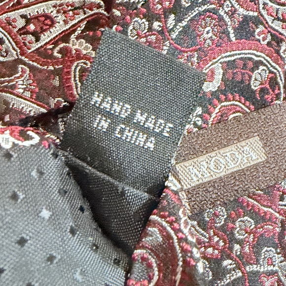 Vintage 100% silk extra long neck ties regal classical old money silk neck ties - Picture 5 of 8